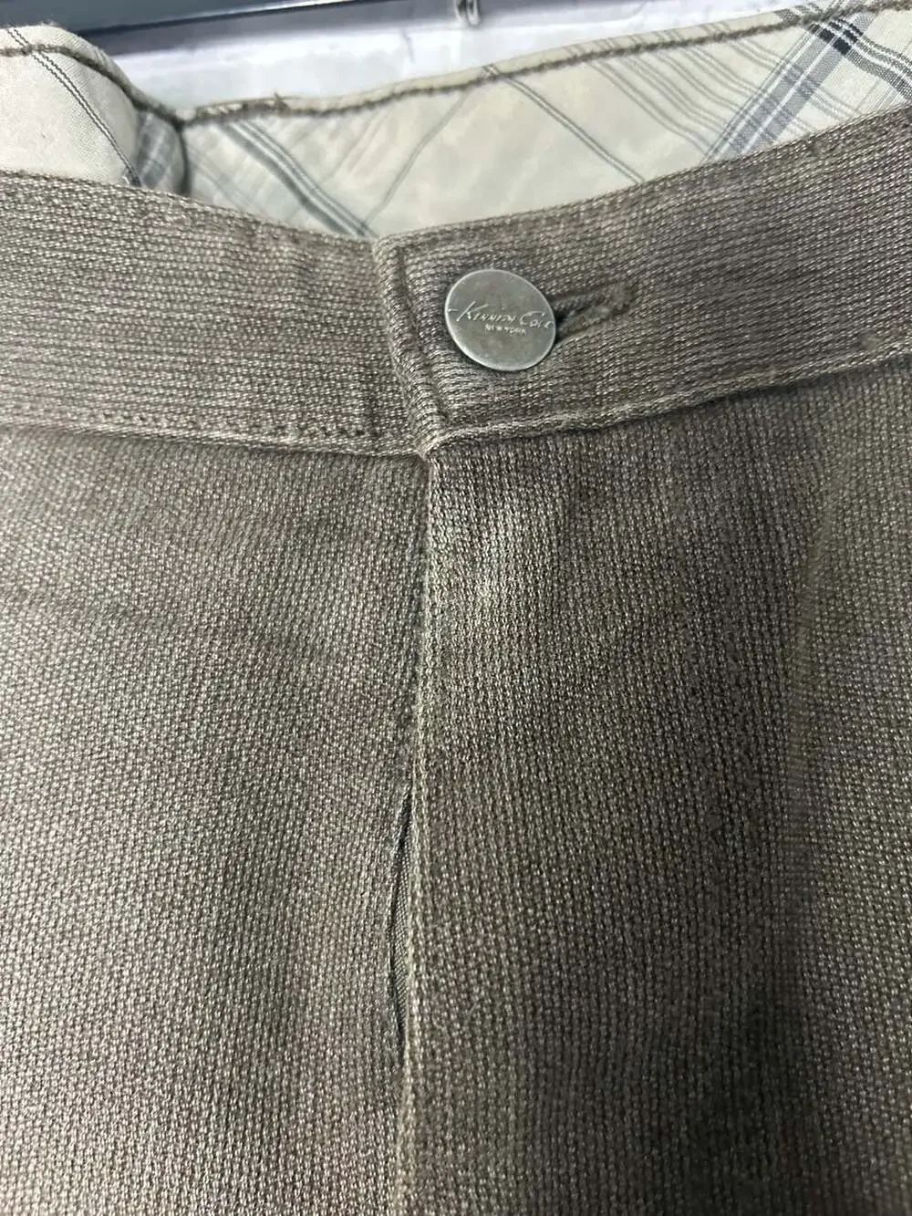 Kenneth Cole New York Men's Brown Five-Pocket Straight Leg Pants
